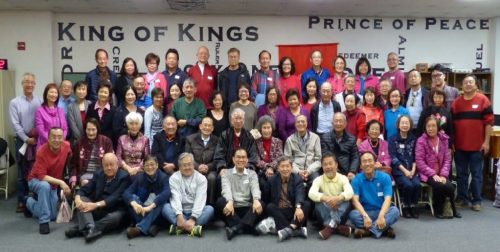 2017年2月4日春茗，全體參加同學及親友合照